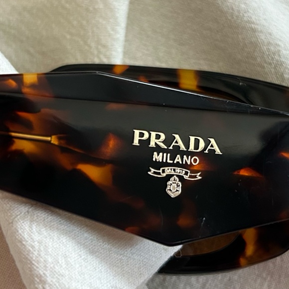 Prada Sunglasses SPR17w-f Honey Tortoise Shell, Asian Fit - Picture 6 of 12